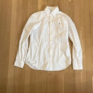 White polo Ralph Lauren button down